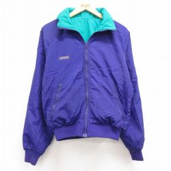 S★古着 コロンビア COLUMBIA 長袖 ナイロン ジャケット メンズ 90年代 90s シンサレート リバーシブル ラグラン 紫 パープル 24dec12 中古 アウター