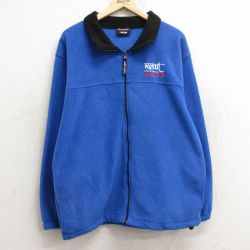 M★古着 長袖 フリース ジャケット メンズ 90年代 90s nysut USA製 青 ブルー 24dec14 中古 アウター