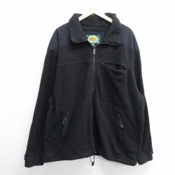 【50%OFF】XL★古着 カベラス 長袖 フリース ジャケット メンズ 00年代 00s 大きいサイズ 黒 ブラック 24dec18 中古 アウター
