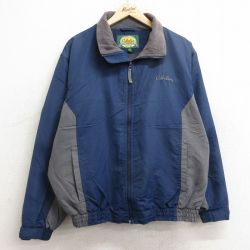 L★古着 カベラス 長袖 ジャケット メンズ 00年代 00s ワンポイントロゴ 紺他 ネイビー 内側フリース 24dec21 中古 アウター