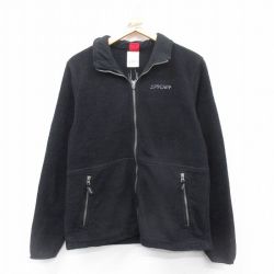 【50%OFF】S★古着 長袖 フリース ジャケット メンズ SPYDER 黒 ブラック 24dec25 中古 アウター