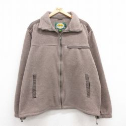 L★古着 カベラス 長袖 フリース ジャケット メンズ 00年代 00s ワンポイントロゴ ヒジ当て 茶他 ブラウン 24dec25 中古 アウター