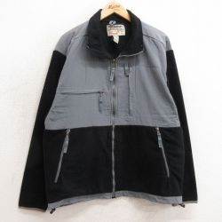 【50%OFF】M★古着 STEVE&BARRYS 長袖 フリース ジャケット メンズ グレー他 24dec28 中古 アウター