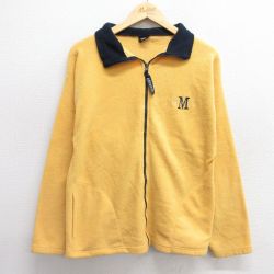 S★古着 長袖 フリース ジャケット メンズ 90年代 90s マウイ USA製 黄他 イエロー 25jan09 中古 アウター