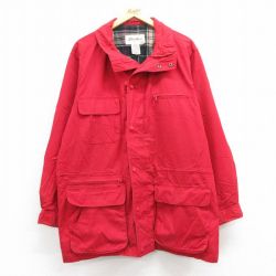 【50%OFF】エディーバウアー 00s ジャケット 内側ウール レッド L | 古着