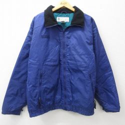 【50%OFF】XL★古着 コロンビア COLUMBIA 長袖 ナイロン ジャケット メンズ 90年代 90s 大きいサイズ 紺 ネイビー 25jan22 中古 アウター