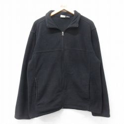 【50%OFF】M★古着 長袖 フリース ジャケット メンズ バスプロショップス 黒 ブラック 25jan24 中古 アウター