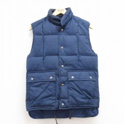 XS★古着 セントジョンズベイ キルティング ダウン ベスト メンズ 90年代 90s 紺 ネイビー 25jan24 中古 アウター