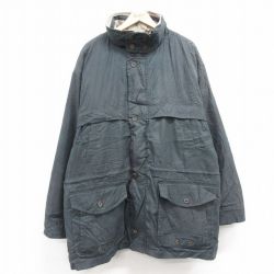 XL★古着 セントジョンズベイ 長袖 ジャケット メンズ 00年代 00s 大きいサイズ ロング丈 紺 ネイビー 内側キルティング 25jan27 中古 アウター