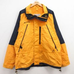【50%OFF】XL★古着 コロンビア COLUMBIA 長袖 ナイロン ジャケット メンズ 00年代 00s ワンポイントロゴ 大きいサイズ 黄他 イエロー 25feb05 中古 アウター