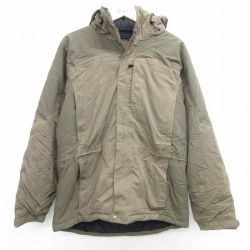 L★古着 エルエルビーン LLBEAN 長袖 ナイロン ジャケット パーカー メンズ ツートンカラー 緑系 グリーン 25feb06 中古 アウター