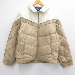 L★古着 JCペニー 長袖 ジャケット メンズ 80年代 80s ベージュ カーキ 25feb07 中古 アウター