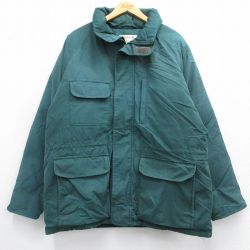 XL★古着 カベラス 長袖 ダウン ジャケット メンズ 80年代 80s 大きいサイズ ラグラン 緑 グリーン 25feb07 中古 アウター