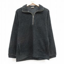 【50%OFF】S★古着 コロンビア COLUMBIA 長袖 ハーフジップ フリース ジャケット メンズ 90年代 90s USA製 黒 ブラック 25feb07 中古 アウター