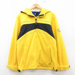 【50%OFF】トミーヒルフィガー 90s フリースジャケット ワンポイントロゴ イエロー S | 古着