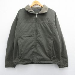 XL★古着 コロンビア COLUMBIA 長袖 ジャケット メンズ 00年代 00s 濃緑 グリーン 内側フリース 25feb08 中古 アウター