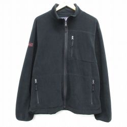 L★古着 ラルフローレン Ralph Lauren ポロスポーツ 長袖 ブランド フリース ジャケット メンズ 黒 ブラック 25feb12 中古 アウター