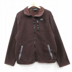 L★古着 長袖 フリース ジャケット メンズ 茶他 ブラウン 25feb10 中古 アウター