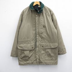 【50%OFF】M★古着 セントジョンズベイ 長袖 ジャケット メンズ 90年代 90s ロング丈 タロン 茶系 ブラウン 【spe】 25feb18 中古 アウター
