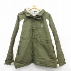 【50%OFF】XL★古着 フィラ FILA 長袖 ナイロン ジャケット メンズ 緑他 グリーン 25feb20 中古 アウター