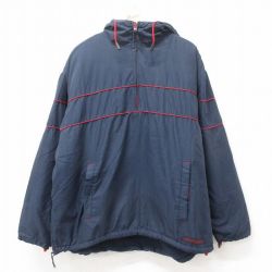 XL★古着 エアロポステール AEROPOSTALE 長袖 ジャケット パーカー メンズ 00年代 00s 大きいサイズ 紺 ネイビー 内側フリース 25feb25 中古 アウター