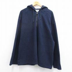 【50%OFF】XL★古着 ギャップ GAP 長袖 ハーフジップ フリース ジャケット パーカー メンズ 00年代 00s 濃紺 ネイビー 25feb27 中古 アウター