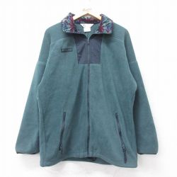 M★古着 コロンビア COLUMBIA 長袖 フリース ジャケット メンズ 90年代 90s 緑系 グリーン 25sep03 中古 アウター