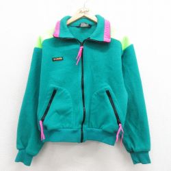M★古着 コロンビア COLUMBIA 長袖 フリース ジャケット メンズ 90年代 90s USA製 緑他 グリーン 【spe】 25sep04 中古 アウター