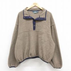 XL★古着 ウールリッチ WOOLRICH 長袖 フリース ジャケット メンズ 00年代 00s スナップT 大きいサイズ ベージュ系他 カーキ 25sep24 中古 アウター