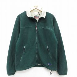 M★古着 エルエルビーン LLBEAN 長袖 フリース ジャケット メンズ 90年代 90s ポーラテック 緑 グリーン 【spe】 25sep25 中古 アウター