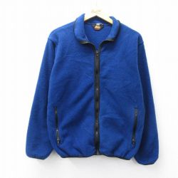 XL★古着 アールイーアイ REI 長袖 ハーフジップ フリース ジャケット メンズ 80年代 80s ポーラテック 紺 ネイビー 25sep26 中古 アウター