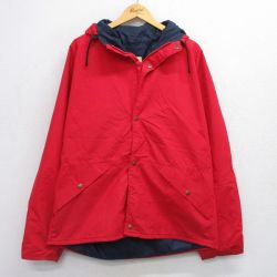 XL★古着 カベラス 長袖 ナイロン ジャケット パーカー メンズ 80年代 80s ゴアテックス USA製 赤 レッド 25sep29 中古 アウター