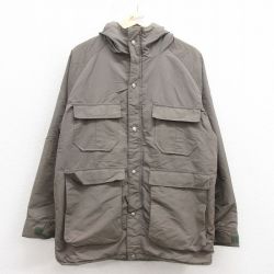 M★古着 エルエルビーン LLBEAN 長袖 ナイロン ジャケット マウンテン パーカー メンズ 80年代 80s ラグラン USA製 グレー 25sep30 中古 アウター