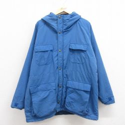 XL★古着 エルエルビーン LLBEAN 長袖 マウンテン ジャケット パーカー メンズ 90年代 90s 大きいサイズ ラグラン 青 ブルー 【spe】 25sep30 中古 アウター