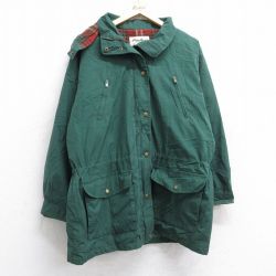 【20%OFF】XL★古着 エディーバウアー 長袖 マウンテン ジャケット パーカー メンズ 00年代 00s ロング丈 緑 グリーン 内側ウール 25oct01 中古 アウター