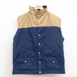 M★古着 シェラデザイン ビンテージ ベスト メンズ 70年代 70s ロクヨンクロス ツートンカラー 25oct02 中古 アウター