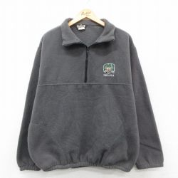 L★古着 長袖 ハーフジップ フリース ジャケット メンズ 80年代 80s オハイオ USA製 グレー 25oct04 中古 アウター