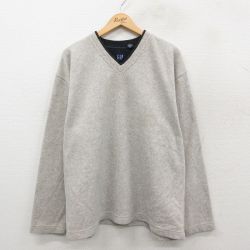 ギャップ 00s フリースジャケット 霜降り グレー XL | 古着