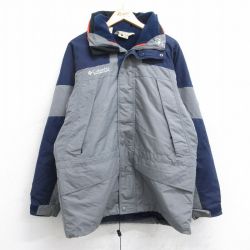 L★古着 コロンビア COLUMBIA 長袖 ナイロン マウンテン ジャケット メンズ 00年代 00s グレー他 内側フリース 【spe】 25oct28 中古 アウター