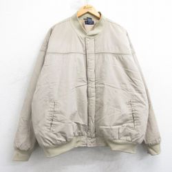 XL★古着 長袖 ダービー ジャケット メンズ 00年代 00s 大きいサイズ ベージュ 25nov15