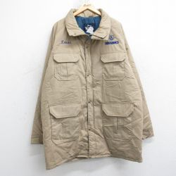 XL★古着 ウールリッチ 長袖 マウンテン ジャケット メンズ 80年代 80s BRINKS ラグラン 大きいサイズ ロング丈 USA製 ベージュ 25nov20