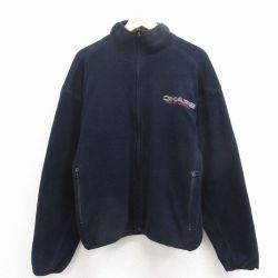 M★古着 ラルフローレン チャップス 長袖 ブランド フリース ジャケット メンズ 90年代 90s ワンポイントロゴ 25dec01
