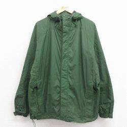 L★古着 エルエルビーン 長袖 ナイロン ジャケット マウンテン パーカー メンズ ゴアテックス 緑 内側メッシュ 25dec08