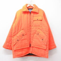 L★古着 SAFTBAK 長袖 ジャケット メンズ 90年代 90s USA製 オレンジ【spe】 25dec13