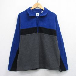 【50%OFF】ギャップ 00s ハーフジップフリースジャケット マルチカラー M | 古着