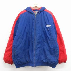 【20%OFF】ナイキ 00s ナイロンジャケット NFL ブルー XL | 古着