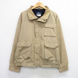 XL★古着 ウールリッチ 長袖 ジャケット メンズ 90年代 90s ロクヨンクロス USA製 ベージュ 内側ウール 25dec29