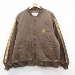 XL★古着 長袖 ワーク ジャケット メンズ UPS シンサレート リフレクター 大きいサイズ 茶 26jan19