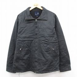 L★古着 ギャップ GAP 長袖 ジャケット メンズ 00年代 00s コットン 黒 内側フリース 26jan19