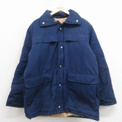 XL★古着 セントジョンズベイ 長袖 ジャケット メンズ 80年代 80s ロング丈 紺【spe】 26jan29